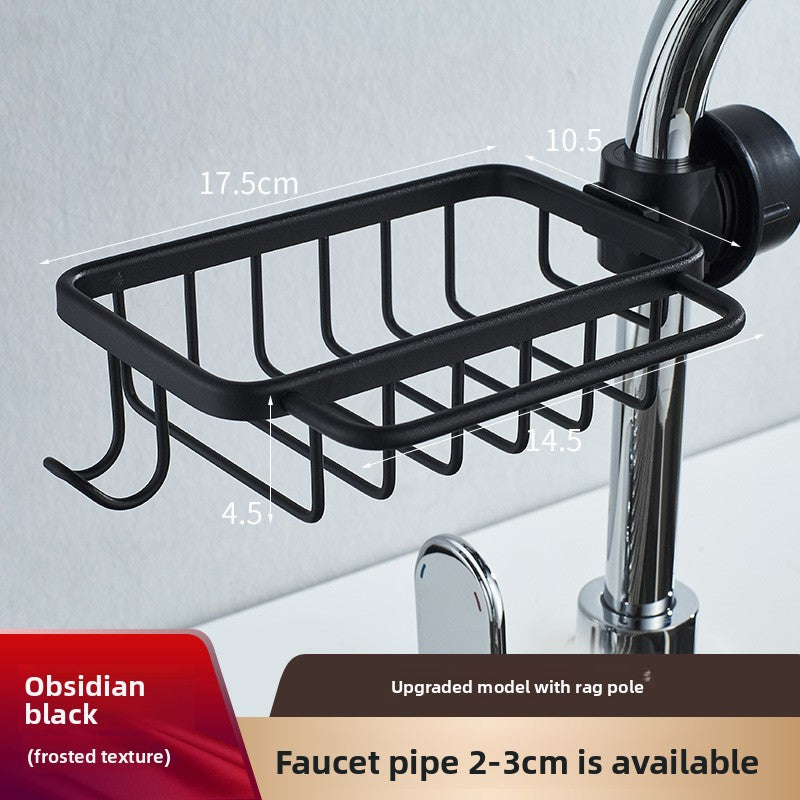 Faucet Mounted Kitchen and Bathroom Organizer