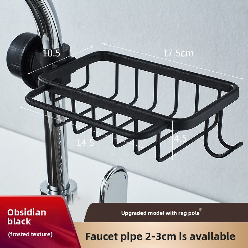 Faucet Mounted Kitchen and Bathroom Organizer