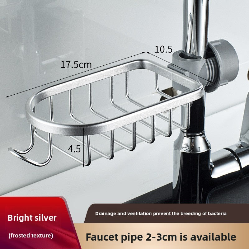 Faucet Mounted Kitchen and Bathroom Organizer