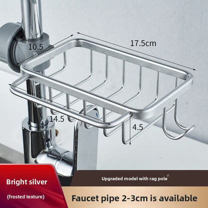 Faucet Mounted Kitchen and Bathroom Organizer