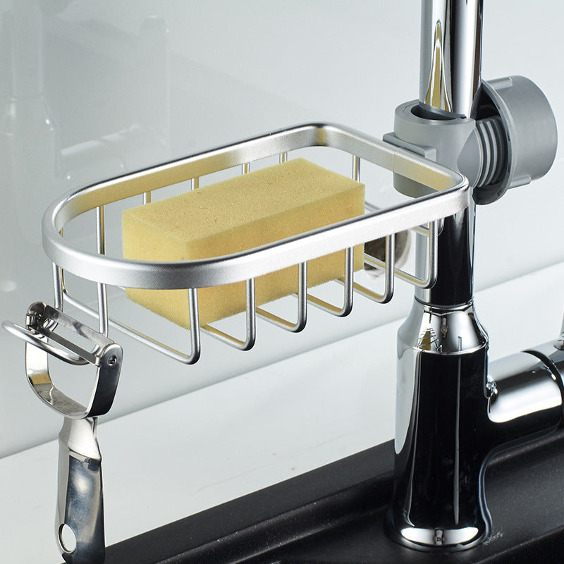 Faucet Mounted Kitchen and Bathroom Organizer