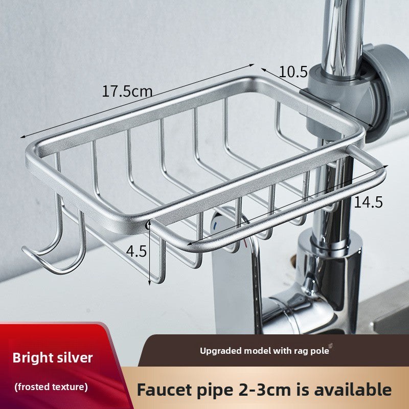 Faucet Mounted Kitchen and Bathroom Organizer