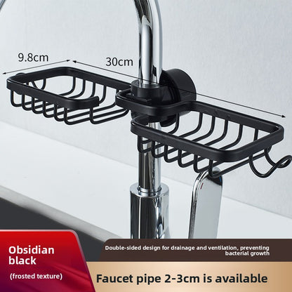 Faucet Mounted Kitchen and Bathroom Organizer