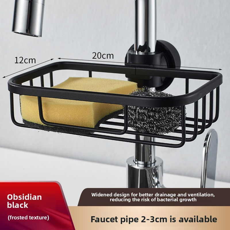 Faucet Mounted Kitchen and Bathroom Organizer